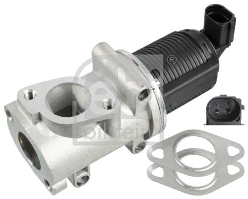 SWAG/FEBI EGR valve 11095788 Number of connectors: 2, Colour Coding: Green, Supplementary Article/Supplementary Info: with gaskets/seals, Observe service information: