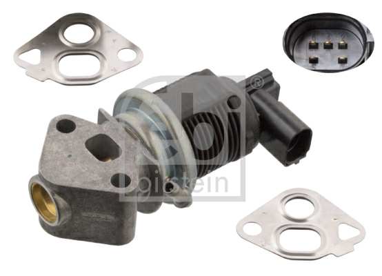 SWAG/FEBI EGR valve 11095782 Number of connectors: 5, Operating Mode: Electric, Supplementary Article/Supplementary Info: with gaskets/seals