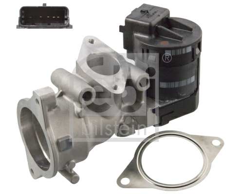 SWAG/FEBI EGR valve 11095738 Number of connectors: 5, Operating Mode: Electric, Supplementary Article/Supplementary Info: with seal, Observe service information: