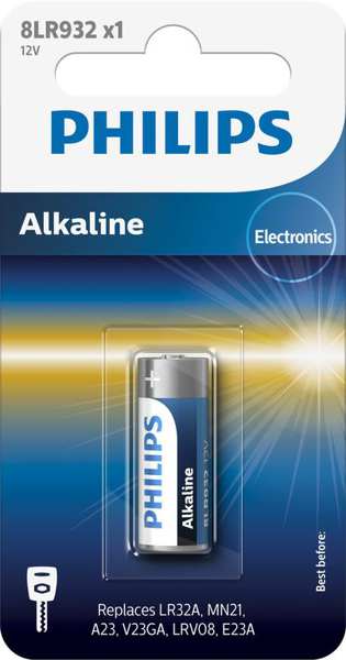 PHILIPS Batterie 11430657 8LR932 - 12.0V 1-Blister (LR23A / 8LR23) - Alkaline B1