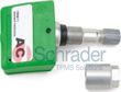 SCHRADER Tire pressure sensor 10699221 Schrader, Gen 2/3, 433 MHz, GM
Code Letter: 3031, Tightening Torque [Nm]: 8, Mounting Type: Bolted, Vehicle Equipment: for vehicles with tyre-pressure monitoring system, Supplementary Article/Info 2: with groove, with valves, Permissible maximum speed [km/h]: 250, Housing Colour: Red, Frequency Range [MHz]: 433, Valve stem material: Aluminium, Valve colour: Silver 2.