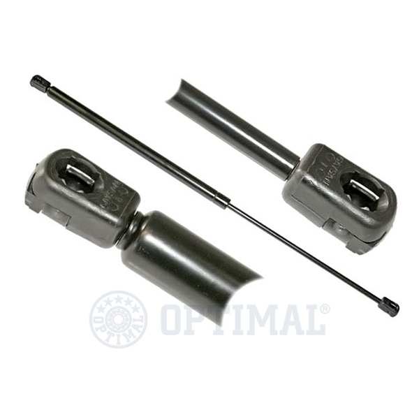 OPTIMAL Gasfeder 10261011 Hub [mm]: 251, Ausschubkraft [N]: 280, Länge über Alles [mm]: 595, Gehäusedurchmesser [mm]: 18, Durchmesser 1 [mm]: 8