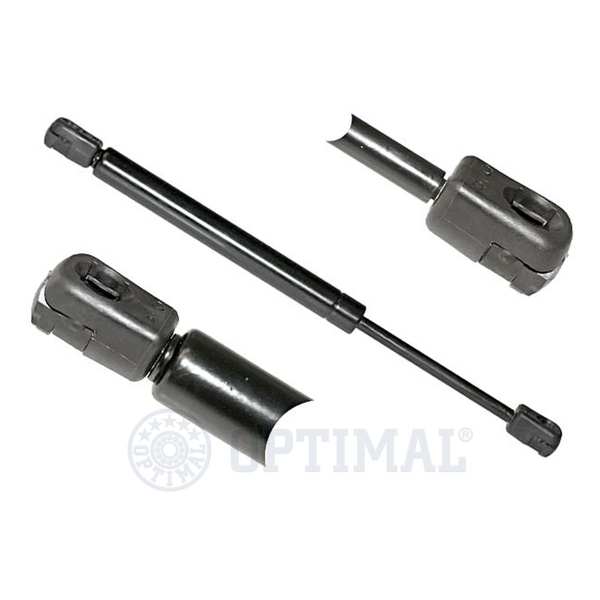 OPTIMAL Gasfeder 10261207 Hub [mm]: 95, Ausschubkraft [N]: 650, Länge über Alles [mm]: 298, Gehäusedurchmesser [mm]: 18, Durchmesser 1 [mm]: 8