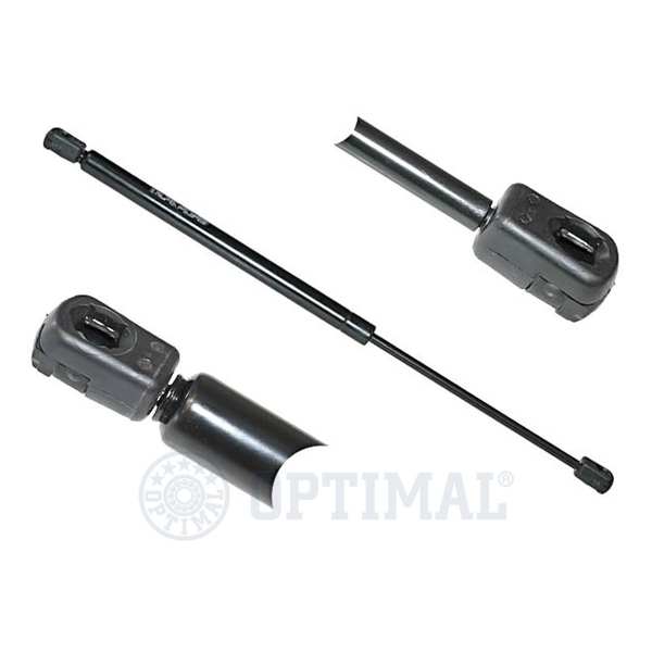 OPTIMAL Gasfeder 10261311 Fahrgestellnummer (VIN) bis: W1999999, W5999999, W7999999, Hub [mm]: 182, Ausschubkraft [N]: 600, Länge über Alles [mm]: 470, Gehäusedurchmesser [mm]: 18, Durchmesser 1 [mm]: 8