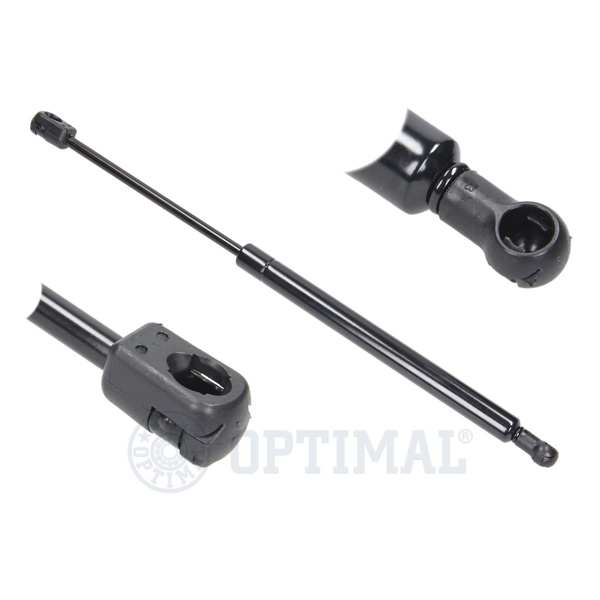 OPTIMAL Gasfeder 10261498 Hub [mm]: 152, Ausschubkraft [N]: 265, Länge über Alles [mm]: 408, Material: Stahl, Gehäusedurchmesser [mm]: 18, Kolbenstangendurchmesser [mm]: 8 1.