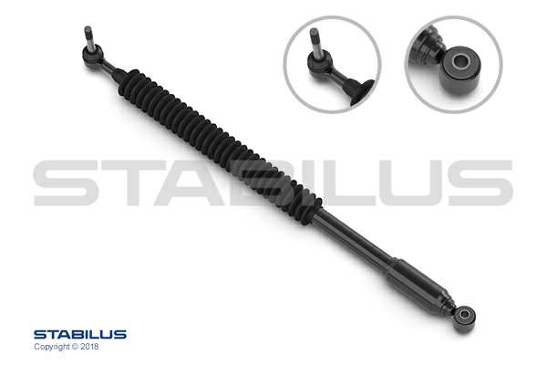 STABILUS Gasfeder 156081 Zugkraft [N]: 1400, Druckkraft [N]: 1400, Länge [mm]: 876,5, Hub [mm]: 317