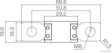 ELPARTS Fuse 10733146 Fuse Type: Bolt Type Fuse, Current Strength from [A]: 600, Current Strength to [A]: 1200, Voltage to [V]: 32, Bolt Distance [mm]: 50,8, Colour: Light-brown, Bolt O [mm]: 8,5 2.