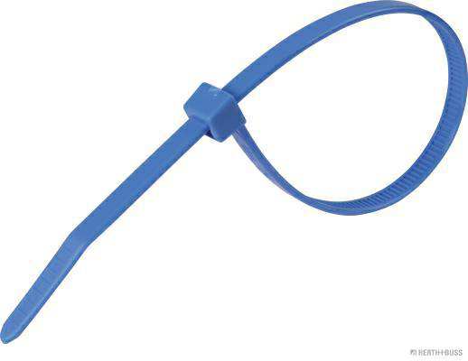 ELPARTS Cable ties 10738420 100 pieces/pack
Length [mm]: 200, Width [mm]: 4,8, Colour: Blue, Minimum retention force [N]: 355, Support plate diameter [mm]: 55, Material: Polyamid 6.6, Cable Tie Toothing: inner, Temperature range from [°C]: -40, Temperature range to [°C]: +85, Packing Type: Blister Pack 1.