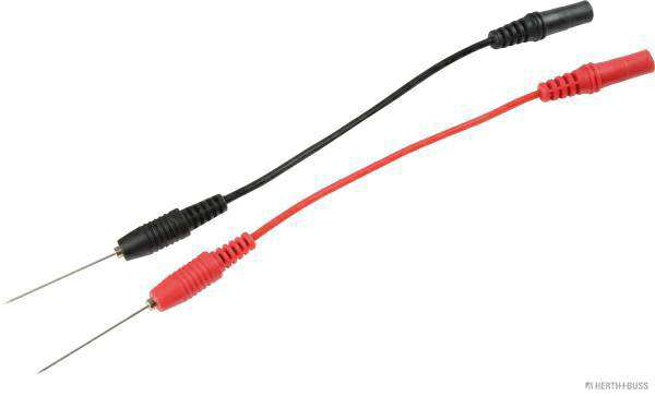 ELPARTS Test lead 10738983 Not rentable, just for sale! A measuring tip for digital multimeter
Needle Length [mm]: 34, Needle Diameter [mm]: 0,75, Cable Length [mm]: 100, Cable Colour: Red, Black, Supplementary Article/Info 2: with banana plug socket
Cannot be taken back for quality assurance reasons!