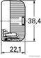 ELPARTS Umrißleuchte 10755642 Breite [mm]: 86, Höhe [mm]: 38, Tiefe [mm]: 22, Lampenart: C5W, Montageart: Einbau, Lichtscheibenfarbe: gelb 6.