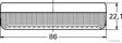 ELPARTS Umrißleuchte 10755642 Breite [mm]: 86, Höhe [mm]: 38, Tiefe [mm]: 22, Lampenart: C5W, Montageart: Einbau, Lichtscheibenfarbe: gelb 5.