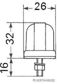 ELPARTS Nummernschildbeleuchtung (universal) 10755460 Breite [mm]: 82, Höhe [mm]: 31, Montageart: Anbau, Lampenart: C5W, Material: Kunststoff, Tiefe [mm]: 26, Bolzenabstand [mm]: 45 5.