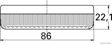 ELPARTS Begrenzungsleuchte 10755518 Breite [mm]: 86, Höhe [mm]: 38, Tiefe [mm]: 22, Lampenart: C5W, Montageart: Einbau, Lichtscheibenfarbe: weiß 5.