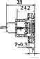 ELPARTS Umrißleuchte 10755651 Breite [mm]: 110, Höhe [mm]: 41, Tiefe [mm]: 7, Spannung [V]: 24, Lichtscheibenfarbe: gelb, Leuchten-Bauart: LED, Kabellänge [mm]: 200, Befestigungsart: für waagerechte Befestigung, Ergänzungsartikel/Ergänzende Info: mit Dichtung, Einbautiefe [mm]: 39, Zulassungsart: ADR/GGVS-geprüft 5.