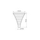LAMPA Trichter 11443106 Einlass 85mm, Auslass 14mm, Länge: 110mm, Silikon, faltbar 4.