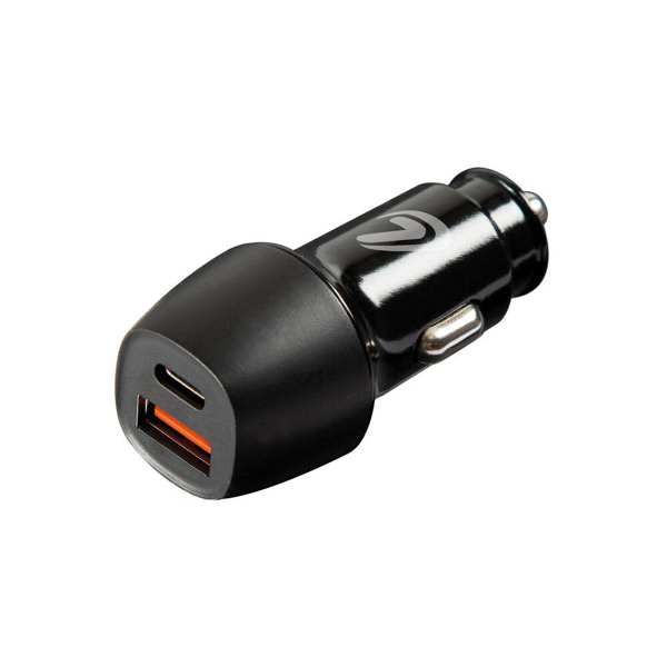 LAMPA Telefon-Ladegerät - für Autos 11442954 USB-Ladegerät mit 2 Ausgängen (USB A + USB C) mit Power Delivery und Qualcomm Quick Charge 3.0 Technologie 1.