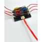 LAMPA Sicherungsdose 11439380 Eingang: 12/24V (max. 100A) - Ausgang: 12/24V (max. 30A pro Stromkreis) 3.