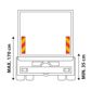 LAMPA Warning panel 11440260 Reflective panel, Right and left. European approval, 13x56.5 cm, 2 pcs 3.