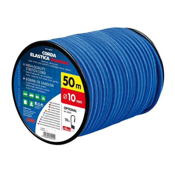 LAMPA Stretch cord 11440346 Stretch cord - 10 mm - 50 m - blue