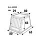 LAMPA Pet carrier 11441105 Premium aluminum alloy pet cage - Type 2 - 80 x 65 x H 66 cm 10.