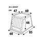 LAMPA Pet carrier 11441110 Premium aluminum alloy pet cage - type 7 - 60 x 85 x ma 86 cm 10.