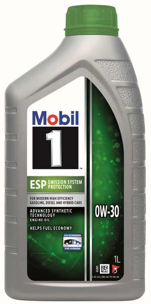 MOBIL Motorenöl 10838650 Mobile 1 ESP, 0W-30, (vollständig synthetisch), 1l
Inhalt [Liter]: 1, Gebindeart: Flasche, Viskositätsklasse SAE: 0W-30, Herstellerfreigabe: MB-Approval 229.31, MB-Approval 229.51, MB-Approval 229.52, VW 504 00, VW  507 00, Porsche C30, Ölherstellerempfehlung: ACEA C2, ACEA C3, API SP, API SN Plus, API SN, API SL, API SJ, Zolltarifnummer: 34031980
Kann aus Gründen der Qualitätssicherung nicht zurückgenommen werden! 1.