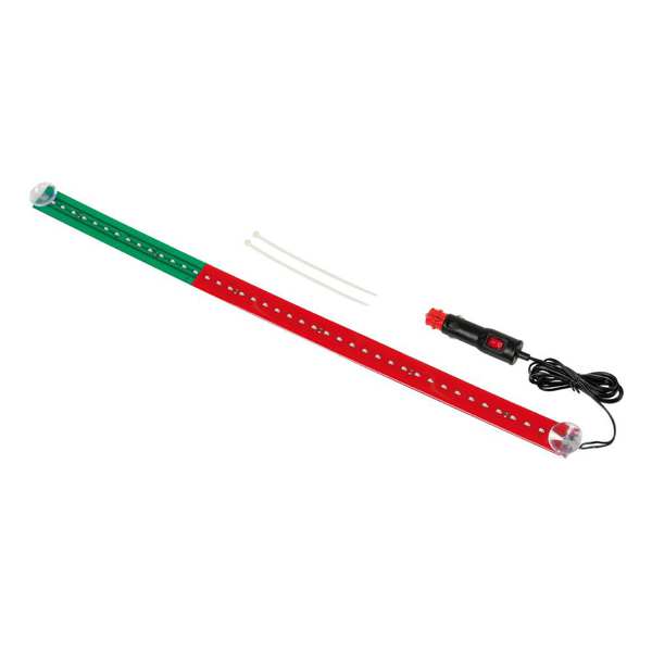 LAMPA Deko-Lampe 580929 Dékor -Lampe, LED -Streifen, 42pcs LED, 24 V. In den Farben der portugiesischen Flagge. Mit einem Zigarre leichteren Anschluss. 1.