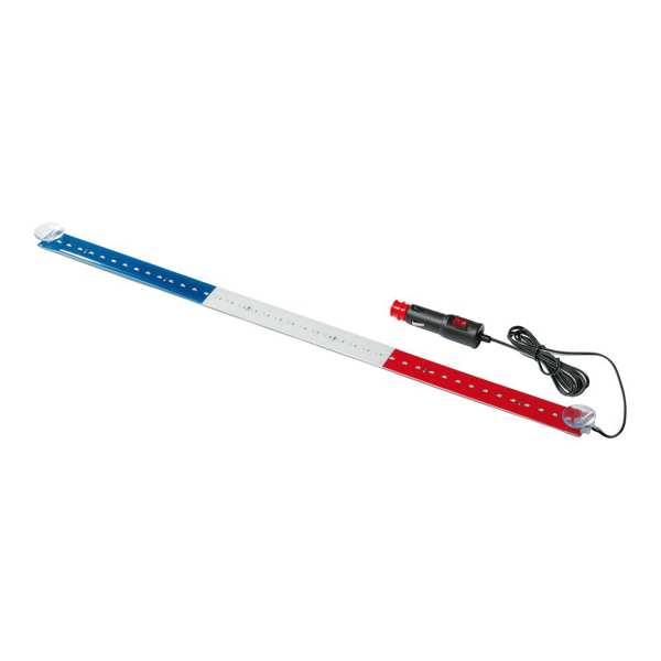 LAMPA Bunting lamp 580928 Décor lamp, LED strip, 42pcs LED, 24V. In the colors of a French flag. With a cigar lighter connector. 1.