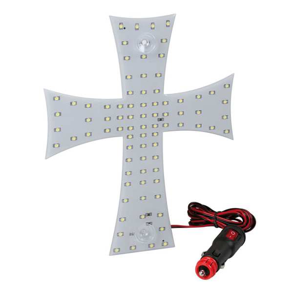 LAMPA Bunting lamp 580932 Décor lamp, Décor SMD LED, 81pcs LED, 24V. Cross -shaped white. With a cigar lighter connector. Dimensions: 200 x 250mm with 185cm wire. 1.