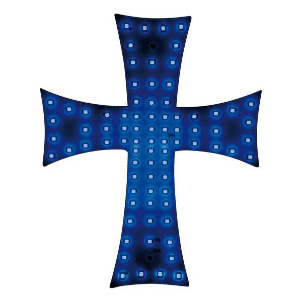 LAMPA Bunting lamp 580933 Décor lamp, Décor SMD LED, 81pcs LED, 24V. Cross -shaped blue. With a cigar lighter connector. Dimensions: 200 x 250mm with 185cm wire. 1.