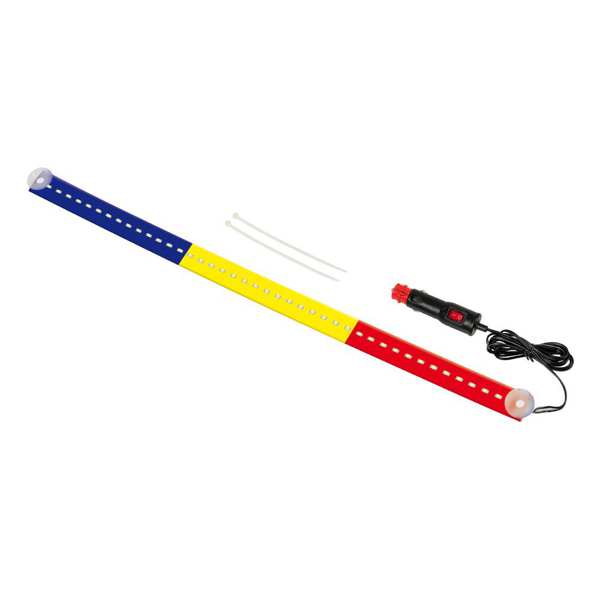 LAMPA Bunting lamp 582123 Décor lamp, LED strip, 42pcs LED, 24V. Romanian flag colors. With a cigar lighter connector. 1.