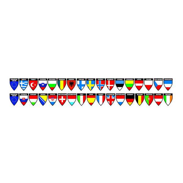 LAMPA Decor flag 581711 Set, 17x2 bodies, can be secured with sticks 1.