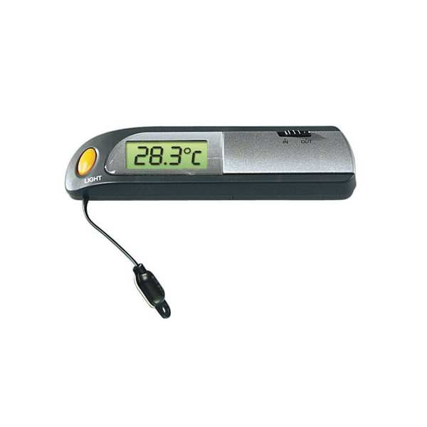 LAMPA Digitales Innen-Außenthermometer 580356 Temperaturbereich: -50 - +70 ° C, mit Element, Größe: 115 x 27 x 15 mm 1.