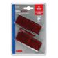 LAMPA Rückstrahler (universal) 11025695 Universal, rot, 2 PCs, 90 x 35 mm, Genehmigung: E11, 02 0622 2.