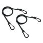 LAMPA Gummispinne 579643 Snap-Hook, elastischer, verstellbarer Alu Carabiner, D: 8 mm, Länge: 100 cm 1.