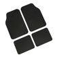 LAMPA Rubber floor mat Universal 578479 "Drena 4" set, 4 pieces, cut, size: 46 x 68 cm 45 x 34 cm, color: black, pvc 1.