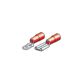 LAMPA Cable terminals 579055 40 pcs/pack, D: 6.3x0.8 mm, red slide (dad) 20 pieces + red slide (mother) 20 pieces for cable 0.5-1.5 mm2 2.