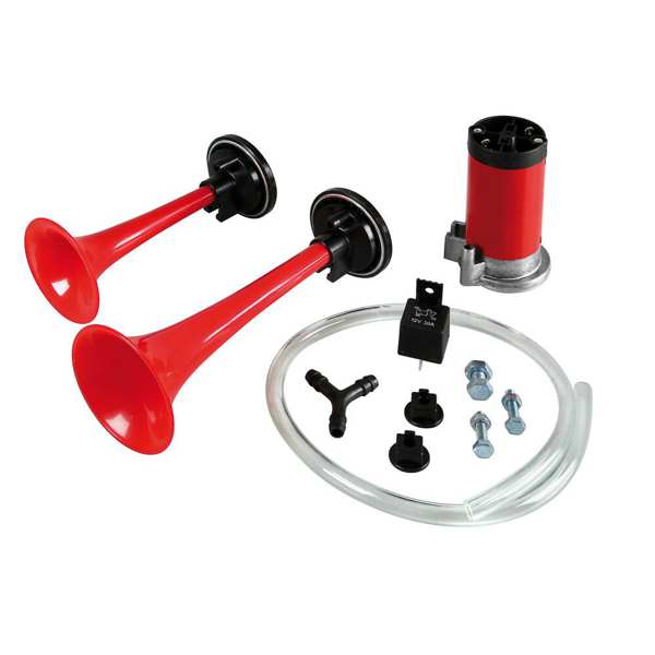 LAMPA Horn 579041 Air Horn Set, Kompressor, 12 V 30a, 118 PCs, 780/840 Hz, Genehmigung: E ??R28 1.