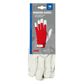 LAMPA Labour safety gloves 11025520 Goat skin, size 10, white/red, with elastic wrists and velcro fastener, 100% cotton back, approval: CE EN 388 - EN 420 3.