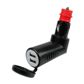 LAMPA Mobilphone battery charger 578810 12/24V, 2500mA, 2 USB port, rotating connector. 2.