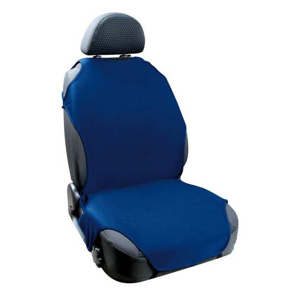 LAMPA Tricot seat cover 579545 T-shirt, jersey seat cover, first. Blue. Simple installation, universal size, polyester. 1.