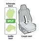 LAMPA Tricot seat cover 579551 T-shirt, jersey seat cover, first. Beige. Simple installation, universal size, polyester. It can also be used for seats with side airbags. 2.