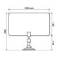 LAMPA TV-Antenne 578886 Digitalfernseher mit Antennenverstärker, Stromversorgung von 12/24 V Zigarre leichter, Netzkabel: 330 mm, Antennenkabel: 200 mm 8.