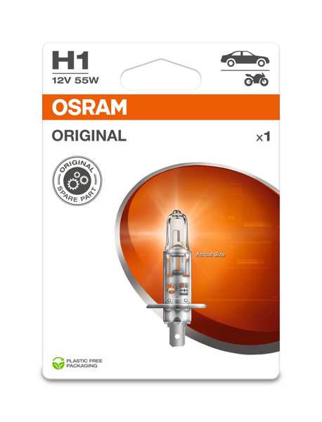 OSRAM Glühlampe 21741/3 Halogen, Scheinwerfer, H1, 55W
Lampenart: H1, Spannung [V]: 12, Nennleistung [W]: 55, Sockelausführung Glühlampe: P14.5s, Gebindeart: Blisterpack
Kann aus Gründen der Qualitätssicherung nicht zurückgenommen werden! 1.