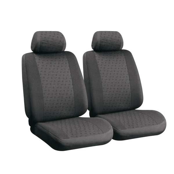 LAMPA Seat cover 579528 "Glamur", 2pcs first, anthracite. Headrest with cover. Simple installation, universal size. Applicable for seats with lateral airbags!