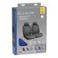 LAMPA Seat cover 579530 "Glamur", 2pcs first, blue. Headrest with cover. Simple installation, universal size. Applicable for seats with lateral airbags! 2.