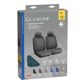 LAMPA Seat cover 579531 "Glamur", 2pcs first, dark blue. Headrest with cover. Simple installation, universal size. Applicable for seats with lateral airbags! 2.