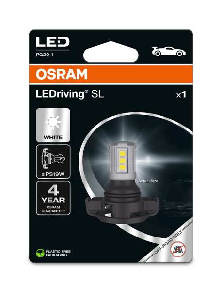 OSRAM LED-Glühbirne 11210420 Offroad-Glühbirne, nicht im Straßenverkehr eingesetzt!, Ledriving® SL, Tages Ampeln, PS19W, 12 V, 1,6 W, PG20-1, kaltes Weiß, 6000k, 140 lm, 1PCS/Box,
Lampenart: LED, Spannung [V]: 12, Nennleistung [W]: 1,6, Sockelausführung Glühlampe: PG20/1, Gebindeart: Blisterpack
Kann aus Gründen der Qualitätssicherung nicht zurückgenommen werden! 1.