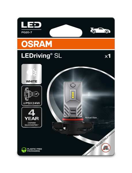 OSRAM LED-Glühbirne 11210416 Offroad-Glühbirne, nicht im Straßenverkehr eingesetzt!
Lampenart: PSX24W, Spannung [V]: 12, Nennleistung [W]: 8, Sockelausführung Glühlampe: PG20/7, Gebindeart: Blisterpack, Lichtstrom [lm]: 730, Farbtemperatur [K]: 6000
Kann aus Gründen der Qualitätssicherung nicht zurückgenommen werden! 1.