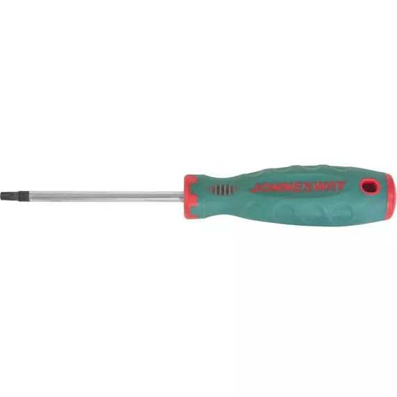 JONNESWAY Torx-Schraubendreher 11450841 Größe T6*60mm, Länge:132mm, rutschfester Griff, Cr-Va